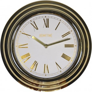 12'' Hometime Gold Quartz Clock